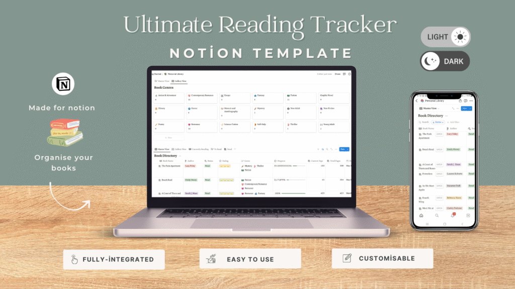 Reading Book Notion Template